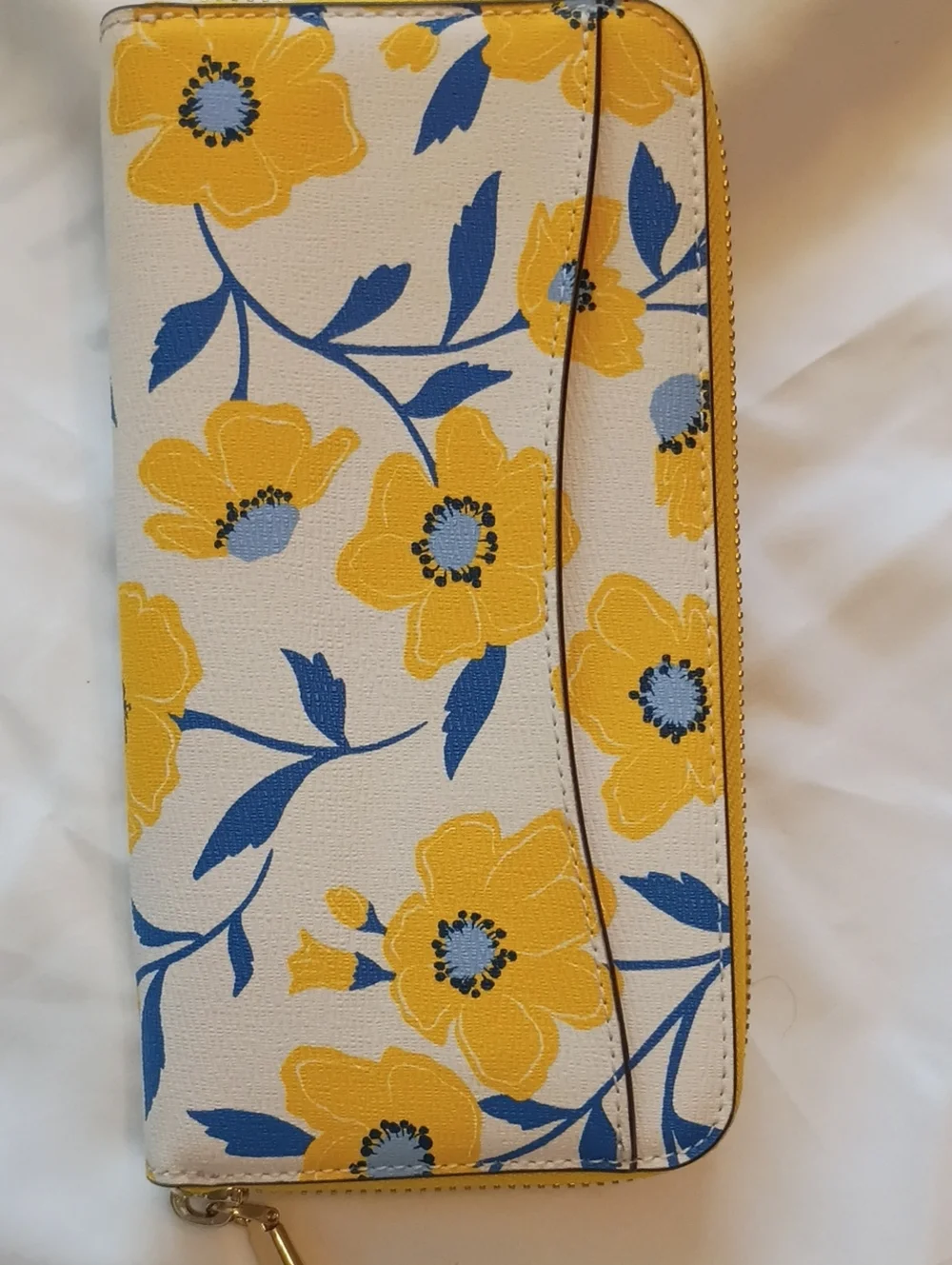 kate spade Yellow Floral Zip-Around Wallet